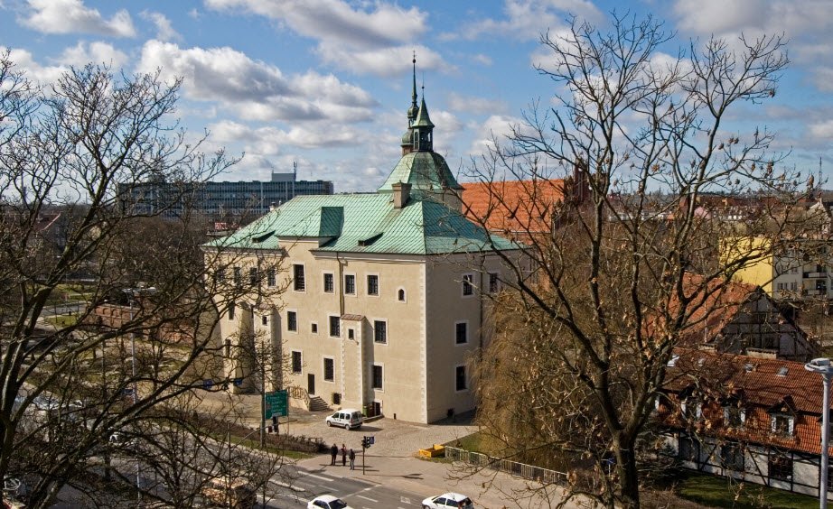 Zabytkowy zamek w Słupsku, Poland